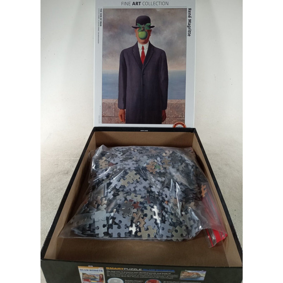 Son of Man 1000 Piece Jigsaw Puzzle Rene Magritte Fine Art by EuroGraphics - Picture 3 of 3